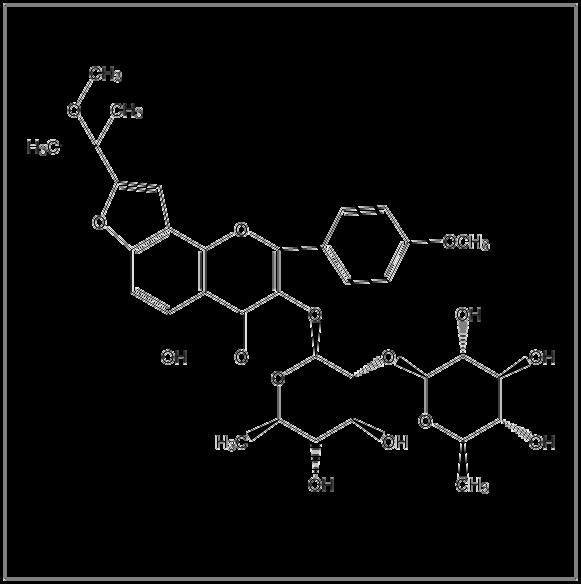 Product Name: Spinorhamnoside Purity: HPLC 95% Cas NO: 864271-19-2 M.F: C34H40O15 M.W: 688.