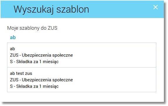 System filtruje listę już po wpisaniu pierwszej litery/cyfry/znaku.