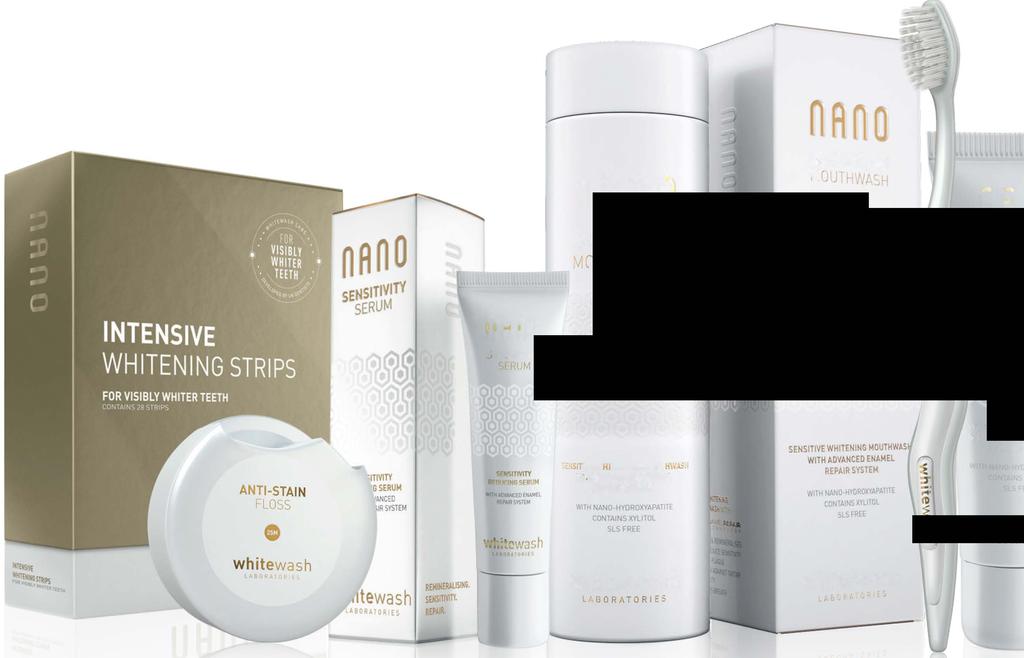 EXCELLENCE IN DENTAL COSMETICS nano PRODUCT RANGE nno 'Fl<l'.