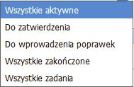 Wszystkie wykonane prace są widoczne po zmianie menu z