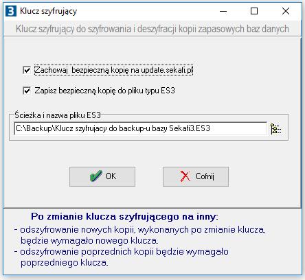 Procedura nadania oraz zmiany klucza szyfrującego powinna odbyć się w przemyślany i rozważny sposób.