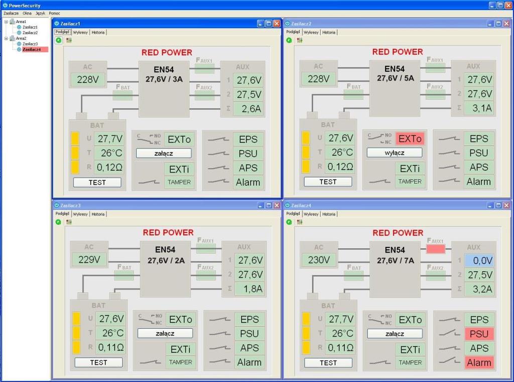 8.5. Program PowerSecurity. Program PowerSecurity dostępny jest na stronie internetowej www.pulsar.pl a jego szczegółowy opis można znaleźć w instrukcji obsługi programu.