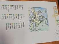 Zajęcia dotyczące mapy Europy przeprowadzone w klasie VIB