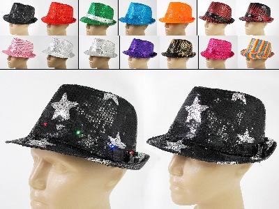 2,39 0/160 Kapelusz fedora pvc neon dziecięcy; wym.