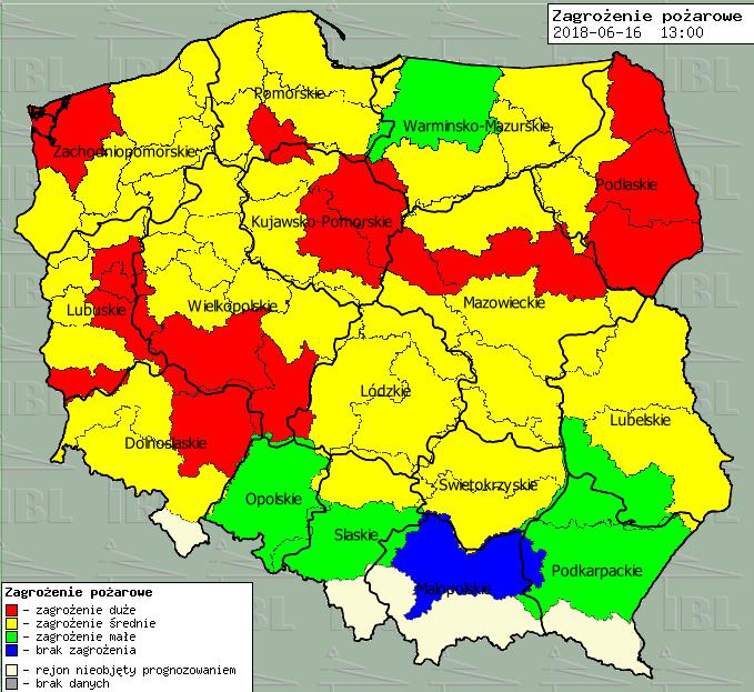 pogody dla Polski na dziś