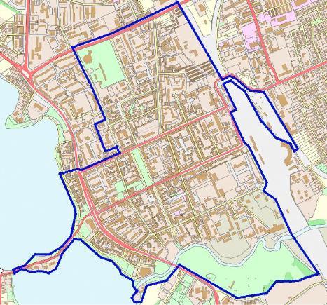 Charakterystycznym terenem w Śródmieściu są zabudowania pokoszarowe (wraz z infrastrukturą drogową i techniczną).