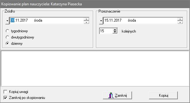 Jak rozpocząć pracę z programem Zastępstwa Optivum? 11/12 6.