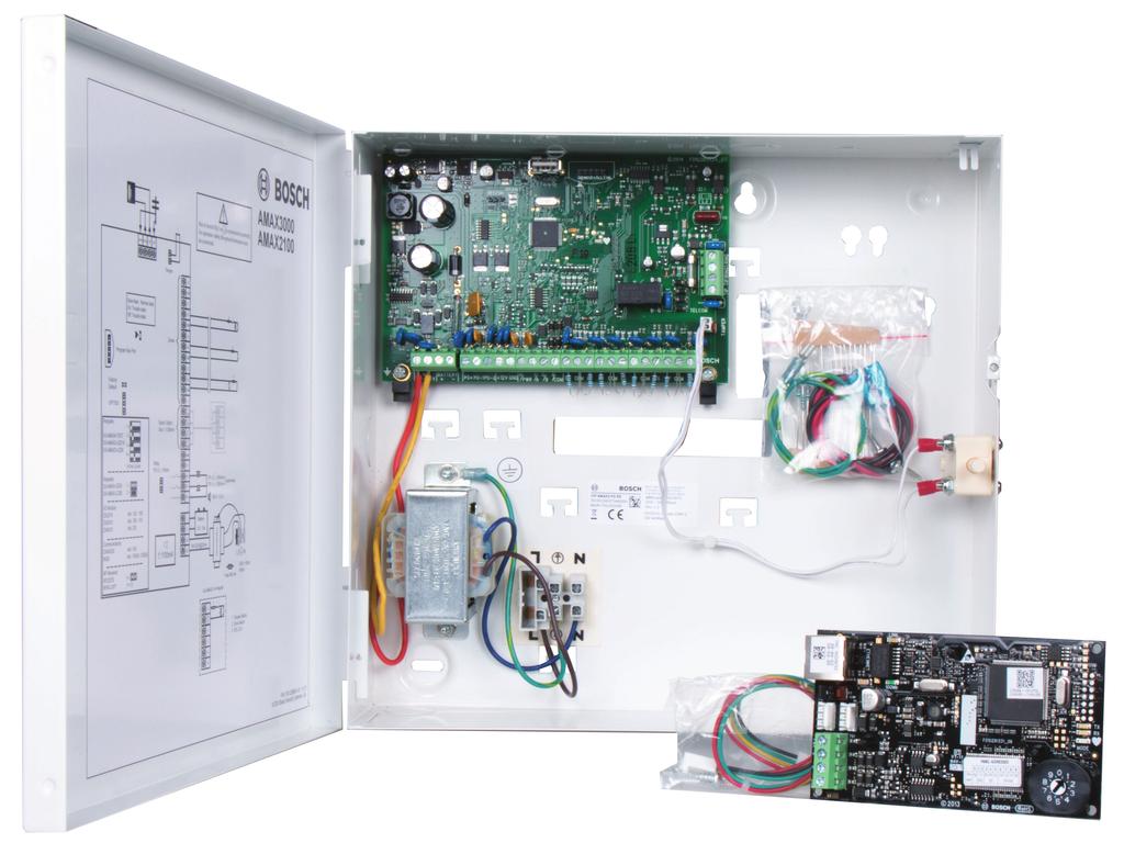 Systemy alarmowe włamania AMAX2-P1E Zestaw antywłam., en/pl/tr/h, Ethernet AMAX2-P1E Zestaw antywłam., en/pl/tr/h, Ethernet www.boschsecrity.