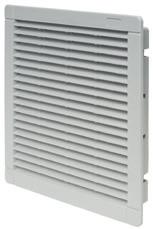 Filtry wylotowe Filtr wylotowy W celu zapewnienia właściwego obiegu powietrza w szafie wymiar filtra wylotowego powinien odpowiadać wymiarowi wentylatora Minimalna głębokość w szafie Oszczędzająca