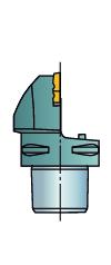 MULT-TASK MACNNG Coromant Capto cutting units CoroTurn TR, mocowanie śrubą TR-Cx-V13ML Kąt przystawienia SO: κ r 50 Kąt przystawienia ANS: 40 Pokazano wersję lewą.