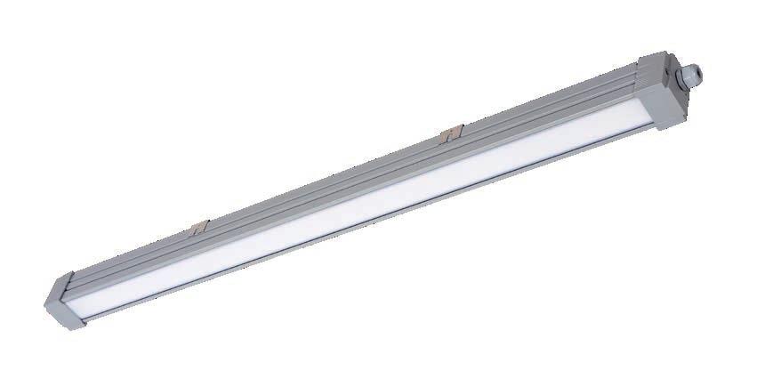 OPRAWA PRZEMYSŁOWA Industrial luminaire IZAR 2 IP65 ATEST PZH 230 V 50Hz INDOOR OUTDOOR Made in Poland LED Nr katalogowy Moc Zasilanie Skuteczność Strumień Kąt rozsyłu Barwa światła Wymiary ( L W H )