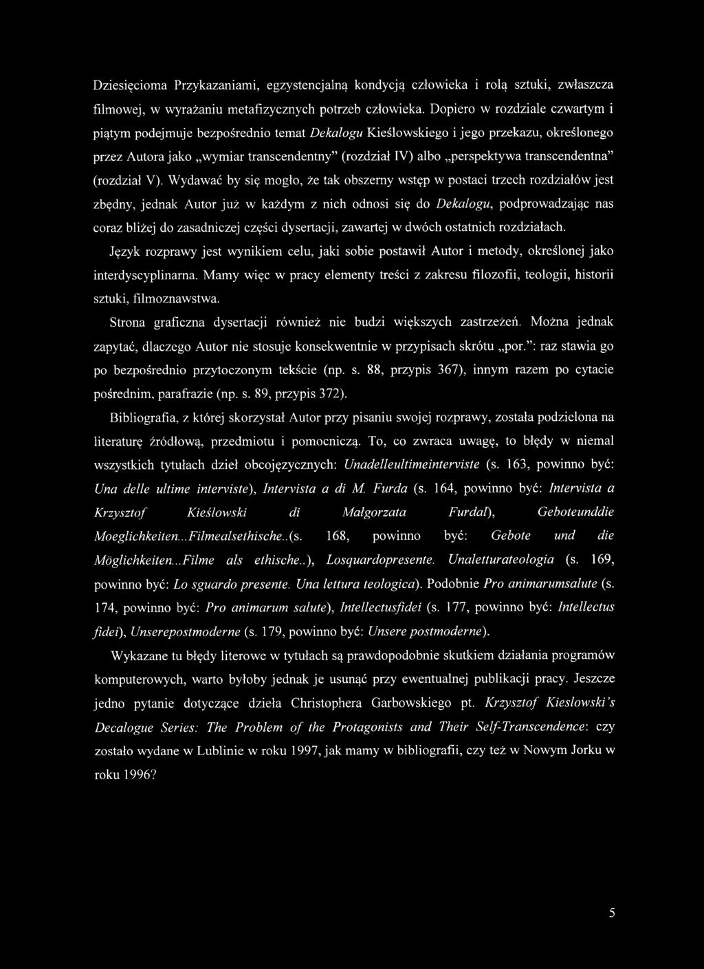 transcendentna (rozdział V).