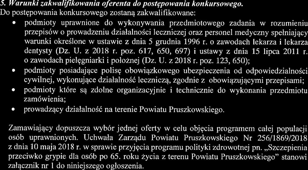 Strona 2 z 38 5. Waruttki zakwali$kowałtia ofrttta do postępowania koltkursowgo.