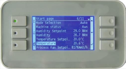 CLIMATIX INTELIGENTNY SYSTEM STEROWANIA Zaawansowane sterowanie System sterowania Climatix oferuje zaawansowane opcje sterowania, takie jak: Precyzyjna kontrola temperatury i wilgotności