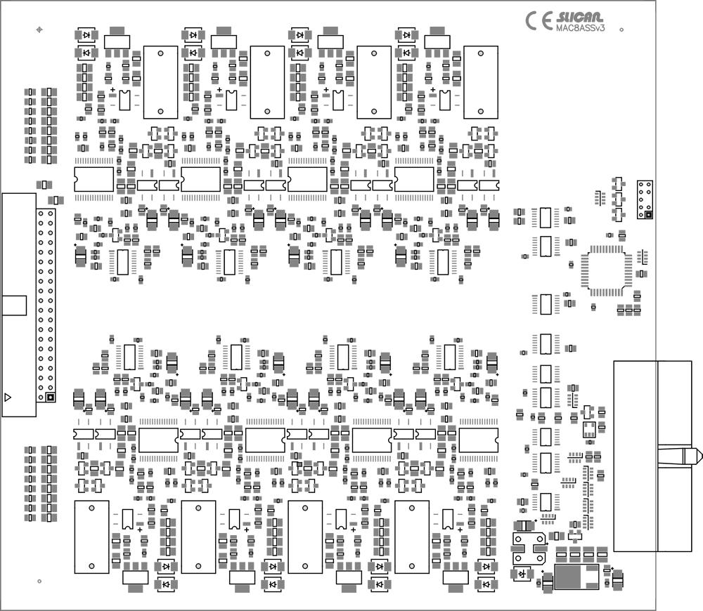 Slican MAC 5.8.9 Moduł translacji analogowych ASS (POTS) Krótki opis karty: Nazwa modułu: MAC.MRJ-8ASS MAC.