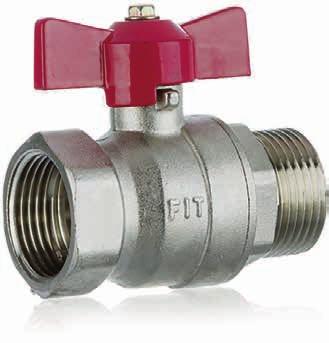 5907604381670 w/n Strong Brass ball valve female-female with long steel handle Strong Art.