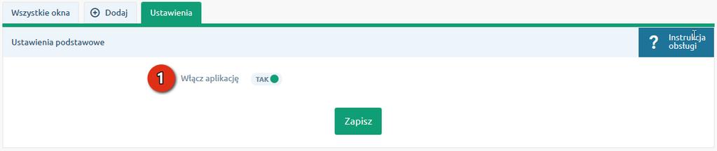 3. Włączanie i wyłączanie aplikacji Aby wyłączyć aplikację wyłączyć wszystkie