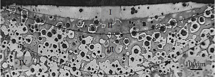 336 Analiza budowy strefy stopowanej laserowo borem w żeliwie sferoidalnym... Rys. 3.