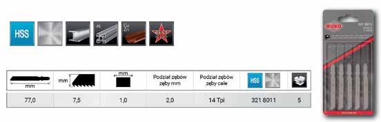 Zastosowanie do: miękkiej stali, metali kolorowych, aluminium i stopów aluminiowych od 1,5 do 4,0 mm, nierdzewnej blachy stalowej, V2A.