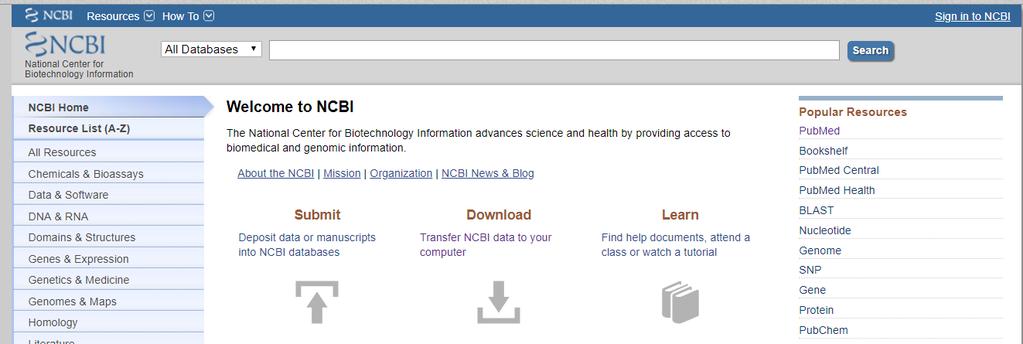 NCBI DOWNLOAD FTP