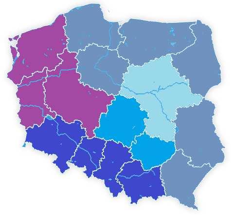 62 Wskaźnik koniunktury wg makroregionów - II 17 I 18 II 18 Południowy (województwa: małopolskie i śląskie) -,7 4,4, Północno-zachodni (województwa: lubuskie, wielkopolskie i zachodniopomorskie) -,2