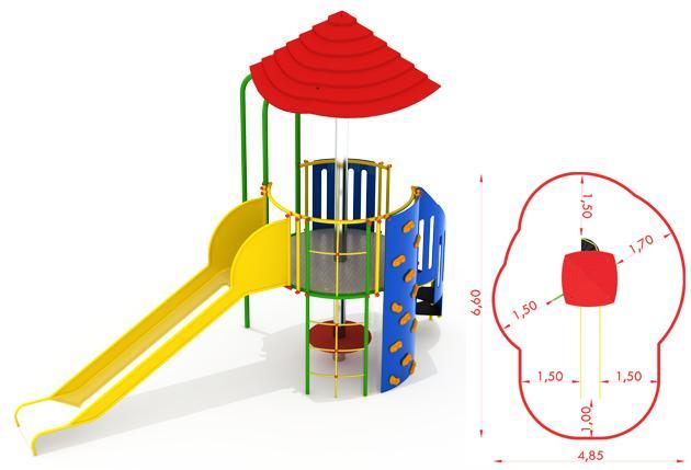 TABLICA NA REGULAMIN Rura konstrukcyjna o przekroju 50 3 mm malowana proszkowo. Tablica wykonana z płyty HDPE lub blachy o grubości 2,5 mm. Poz.