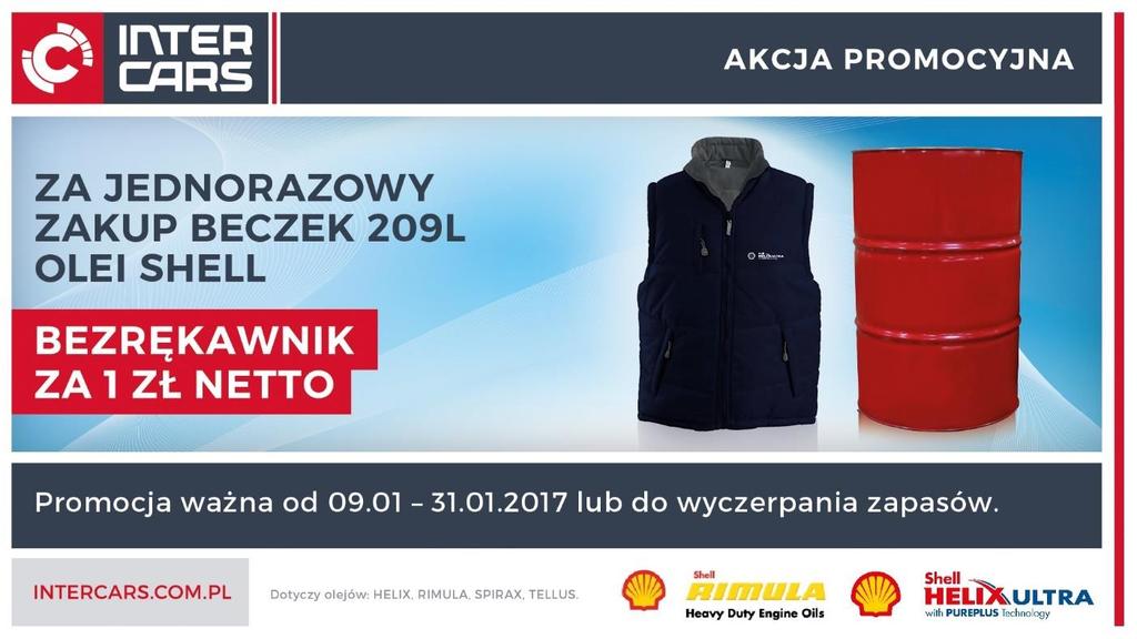 BECZKI 209L OLEI SHELL Za jednorazowy zakup beczki 209L olei Shell w