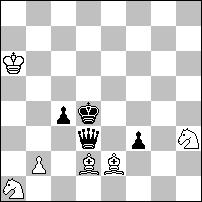 DuŜo lepiej jednak wyglądałby bliźniak b) #c4 f3 (-#f3, 5a6 a8) z matami wzorowymi. 1.3:e2 [)f1] )e3+ 2.7d3 %f2# 1.