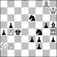 +g2 ):h5# 0,2;1,1;1,1. (4+8) Zilahi z czarnymi promocjami, blokowaniami i prostymi matami wzorowymi w sympatycznej miniaturze. 1...%d5 2.a:b1+ %e7 3.+h7 )e5# 1...)g1 2.