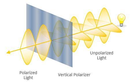 Wyświetlacz LCD Liniowa polaryzacja światła Światło jest falą poprzeczną.