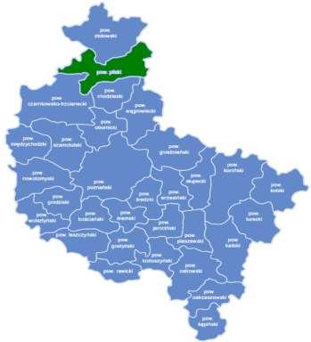 cztery gminy wiejskie (Białośliwie, Kaczory, Miasteczko Krajeńskie, Szydłowo).