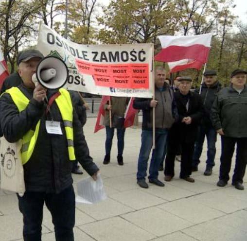 Zarząd Osiedla wraz z mieszkańcami protestował przed