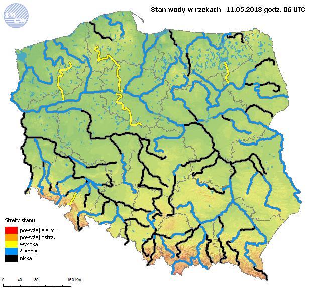 Dnia 12.05. prognozuje się wydanie ostrzeżeń na burze z gradem stopnia 1 dla woj. zachodniopomorskiego, wielkopolskiego i dolnośląskiego.