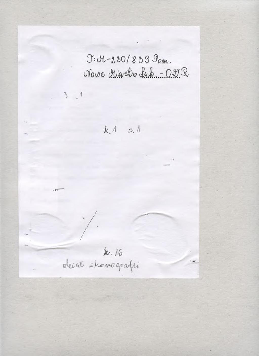SPIS ZAWARTOŚCI TECZKI J A ^.. 3 h a c w u :$ & *!.. I./l. RelacjaJ^/ 3 /> ^ 2) I./2.