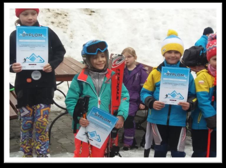 miejsce MARTA ZIĘTEK narciarstwo alpejskie dziewcząt rocznik 2008-2009 II miejsce MAJA ZIĘTEK