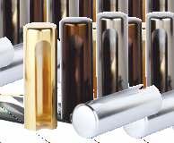 osłonki na zawiasy osłonki na zawiasy 5,00 6,20 Osłonki zawiasów wykonane z aluminium. Anodowane w kolorach F1, F3, F4, F9 oraz INOX. Średnica - 20mm.