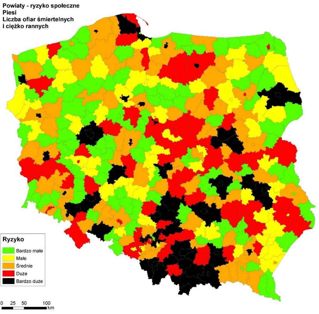 SPOSÓB OCENY KRYTERIUM Poprawa bezpieczeństwa pieszych Kształtując punktację w zakresie wpływu zadania na poprawę bezpieczeństwa pieszych Komisja może brać pod uwagę potrzeby zidentyfikowane na