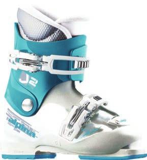 Wewnętrzna wkładka Junior Fit z termiczną izolacją. Kształt dopasowany do stopy młodych narciarzy. Konstrukcja Optimal Flex.