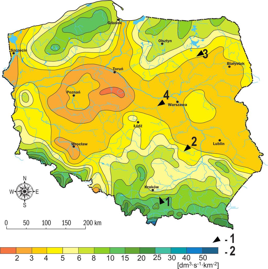 Sezony hydrologiczne w czterech wybranych rzekach Polski 17