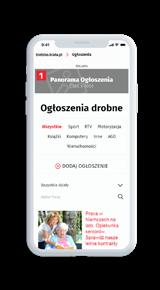 znajdujący się na samej górze podstrony z listą najnowszych ogłoszeń Rozmiar baneru 80x00 Cena: 0 zł/dzień Baner w sekcji TV Panorama ponad