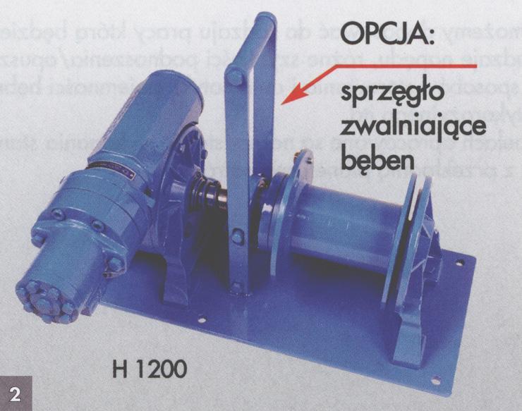 WCG0 WCG0 Wciągarka pneumatyczna i hydrauliczna Uciąg wciągarki Szybkość Średnica Ilość liny Moc silnika Pobór Nr kat.