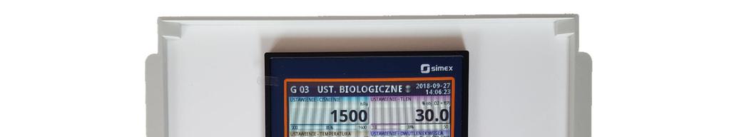 Analizator wyposażony jest w dotykowy ekran ciekłokrystaliczny, na którym parametry i ustawienia wyświetlane są w grupach: Grupa 01 parametry fizyczne Grupa 02 parametry biologiczne odczuwalne Grupa