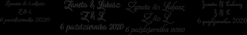 CZCIONKI OZDOBNE Wybierz jedną z poniższych czcionek ozdobnych.