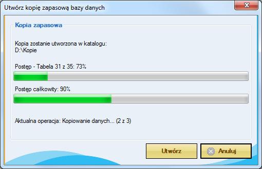 60 16. Kopia zapasowa Tworzenie kopii zapasowych jest wskazane, ze względu na możliwość przypadkowej utraty danych np. podczas awarii komputera lub odłączeniu zasilania.