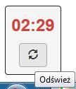 Po wylogowaniu użytkownikowi wyświetlany jest komunikat o treści: W chwili, kiedy do wylogowania użytkownika pozostają 3 min aplikacja daje użytkownikowi dodatkowy sygnał, że nastąpi wylogowanie z