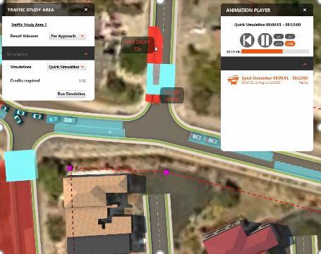 Symulacja ruchu drogowego Podejmuj decyzje i zmieniaj projekt na podstawie analizy ruchu drogowego Analiza strumieni ruchu w złożonych systemach drogowych Identyfikacja