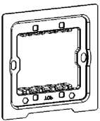 9 /Layout bis 2014-11-11/Online-Dokumentation (+KNX)/Montage und elektrischer Anschluss/KNX/KNX-Sensorik/Millenium/6124 - Raumtemperaturregler/Montage -- 6124 @