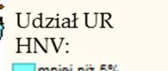 Charakterystyka obszarów o szczególnie dużej cenności przyrodniczej w Polsce Mapa 8. Rozmieszczenie i udział UR HNV w powierzchni ogółem gmin Mapa 9.