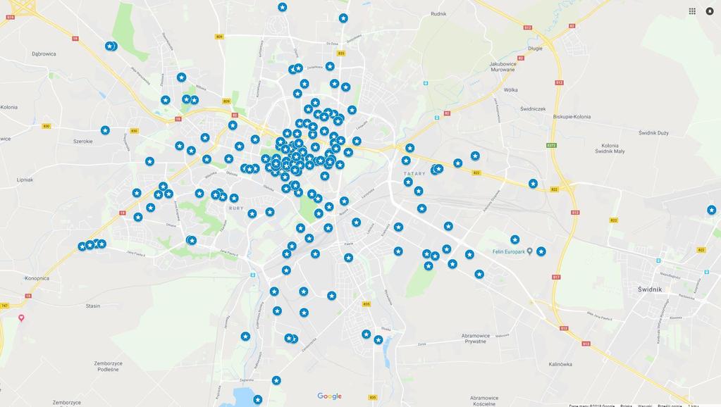 12 Centrum Usług Ponadlokalnych - Lublin KATALOG CUP (Centów Usług Ponadlokalnych) CUP to miejscach charakteryzujące się przyciąganiem do danej miejscowości osób z miejsc o charakterze ponadlokalnym.