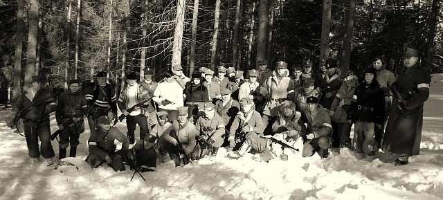 Partyzancki oddział.